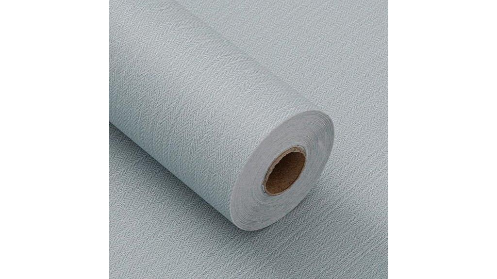 blue gray faux linen