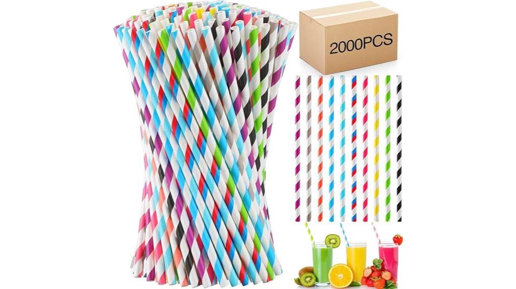 bright multicolored straws bulk
