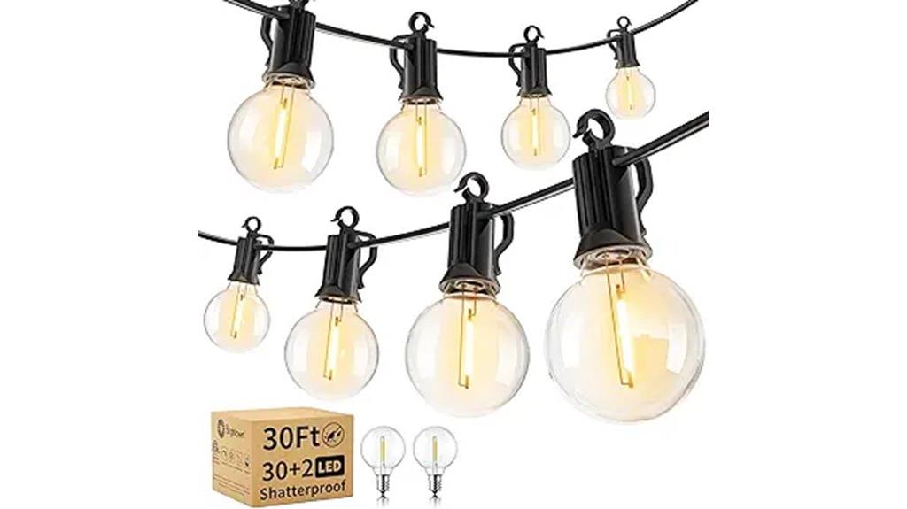 bright outdoor led string lights