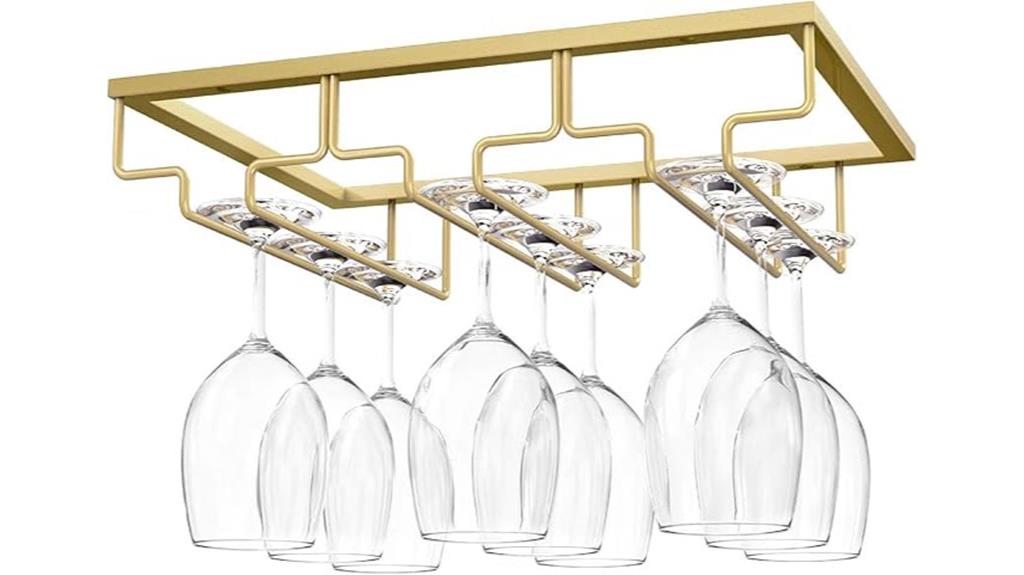 cabinet wine glass organizer