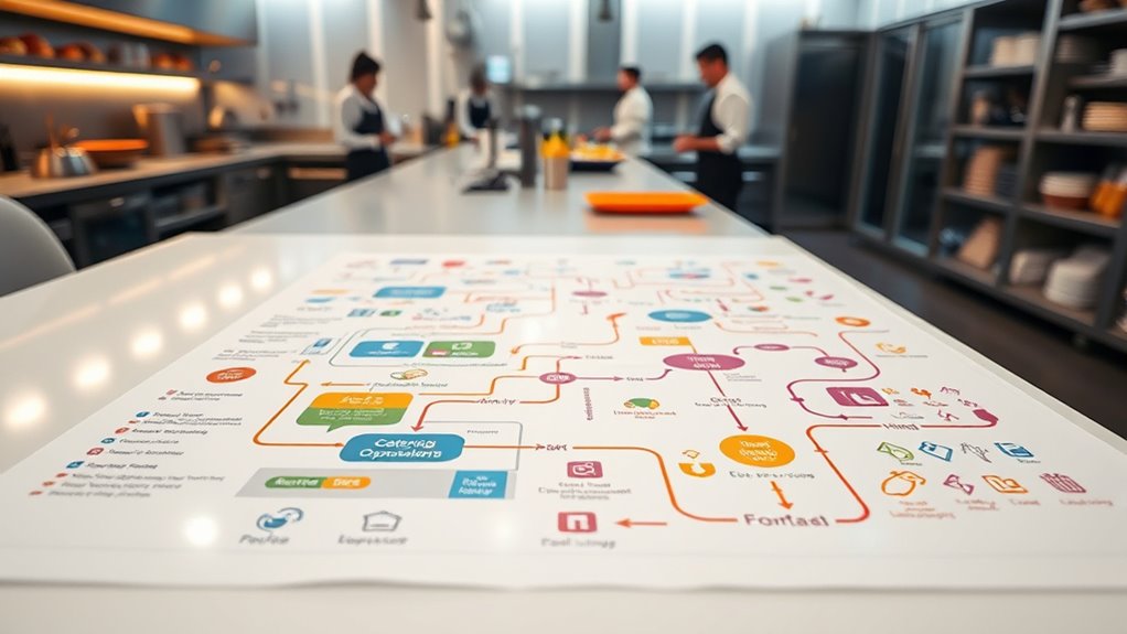 catering workflow process map