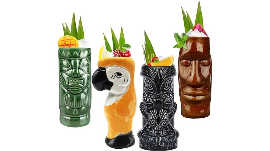 ceramic tiki mug set