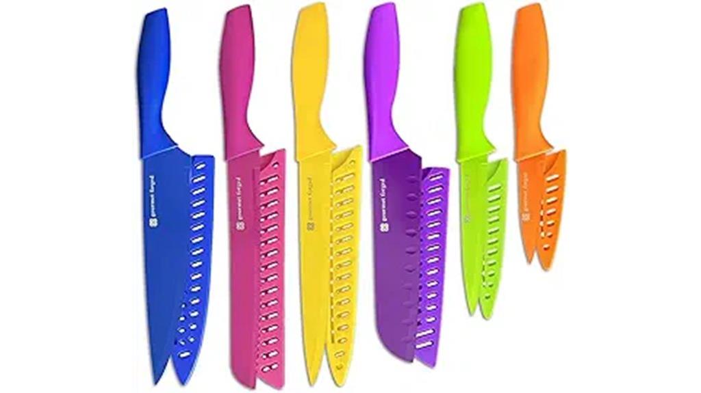 color coded knife set