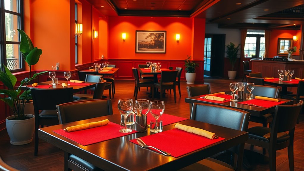 colors influence dining moods