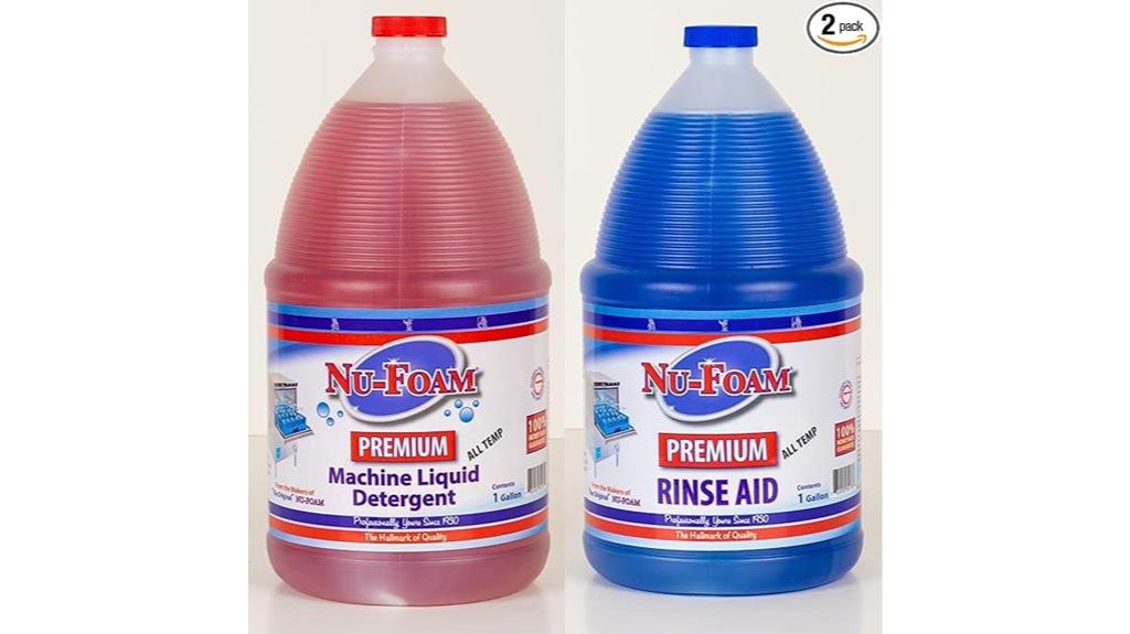commercial dishwasher detergent set