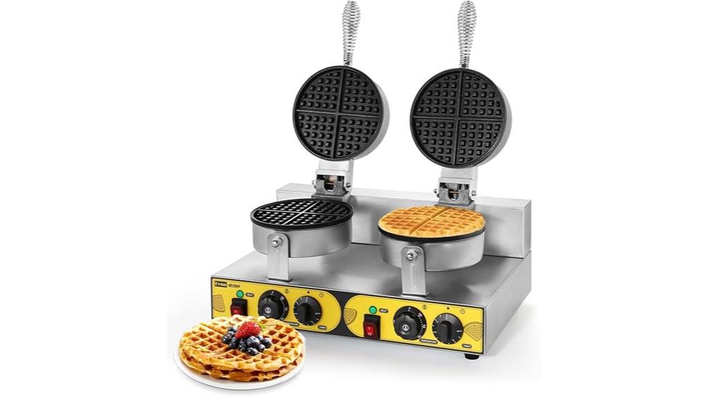commercial double waffle maker