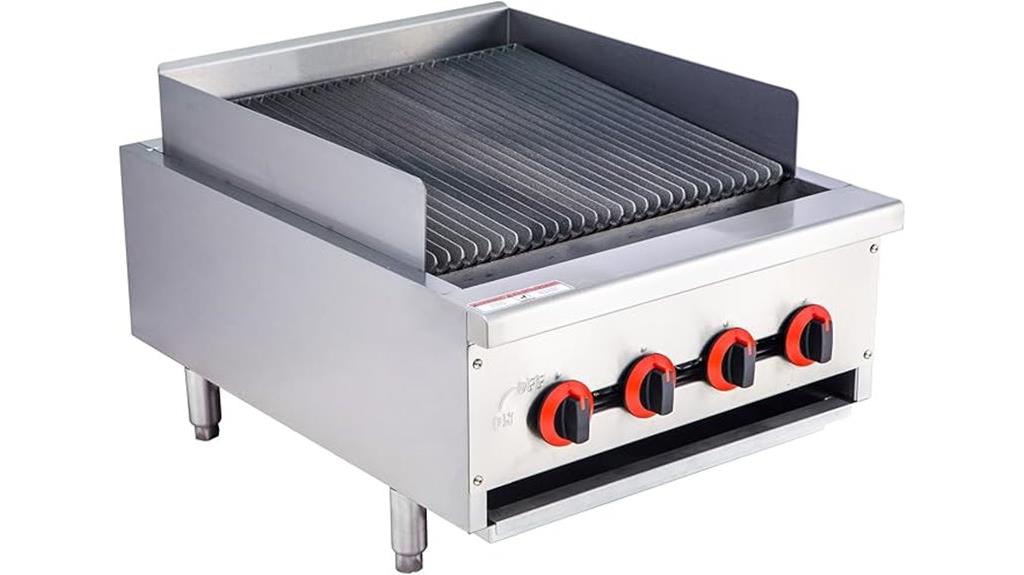 commercial gas charbroiler grill