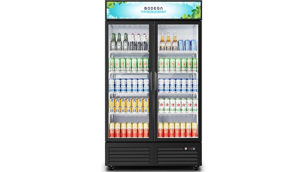 commercial glass door cooler