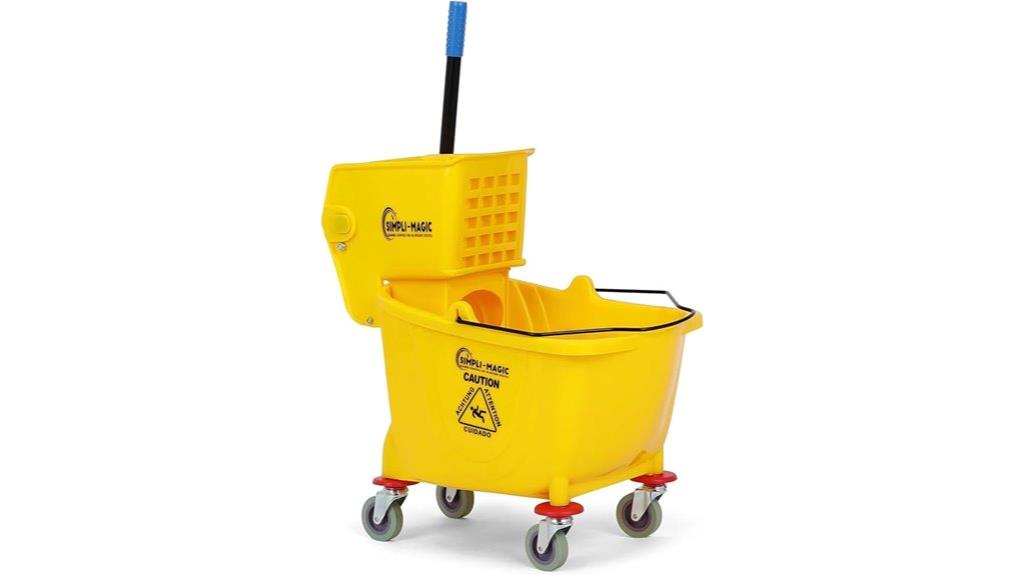 commercial mop bucket with side press