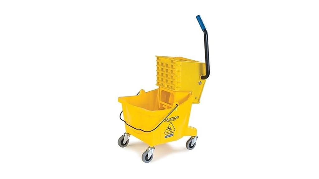 commercial mop bucket with wringer