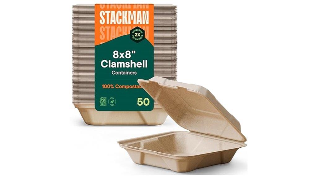 compostable clamshell food containers