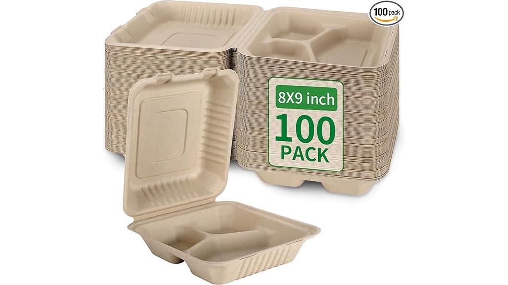 compostable lunch box pack
