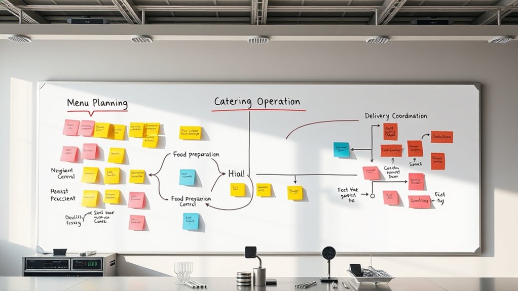 coordinate kitchen and tasks