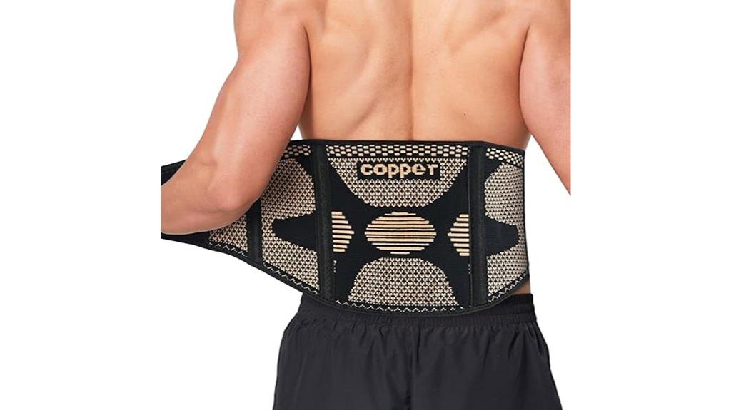copper lumbar support belt