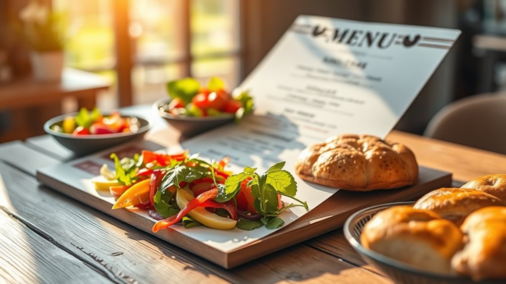cost effective diy menu photography