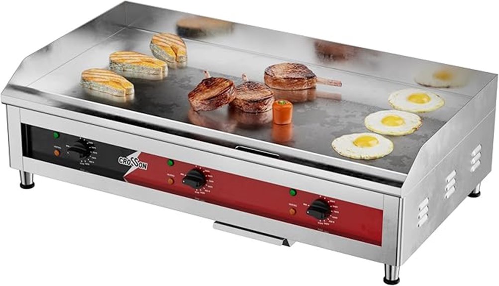 countertop commercial griddle