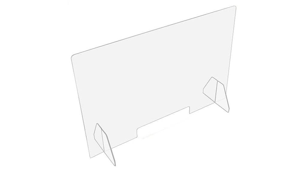 countertop sneeze shield with legs
