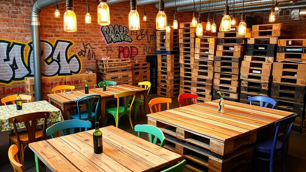 creative sustainable restaurant decor