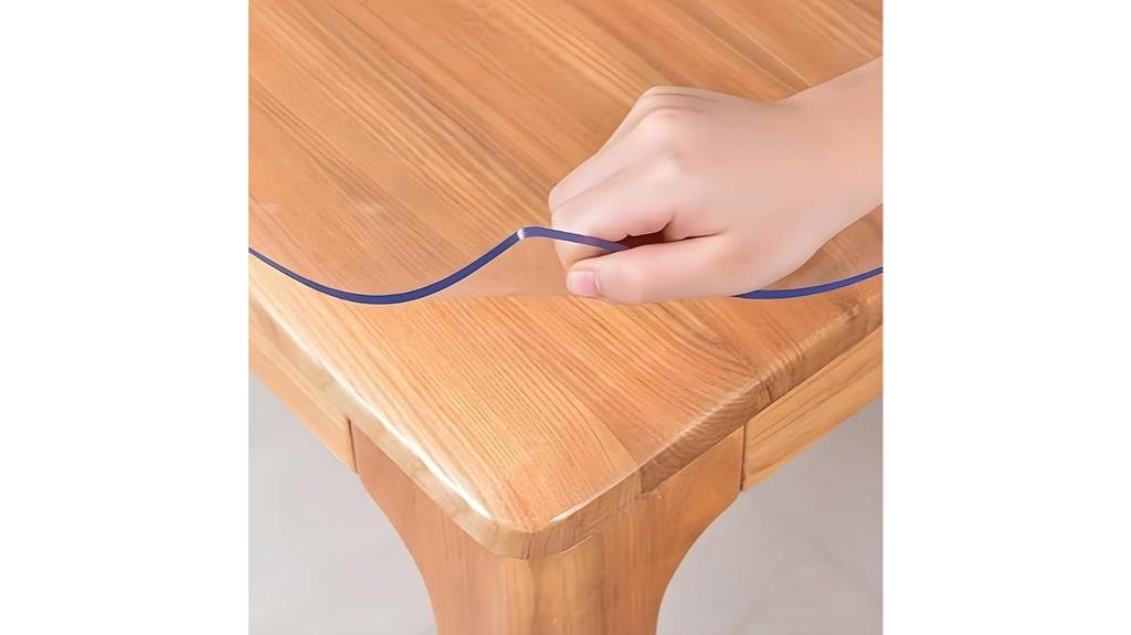 crystal pvc table cover