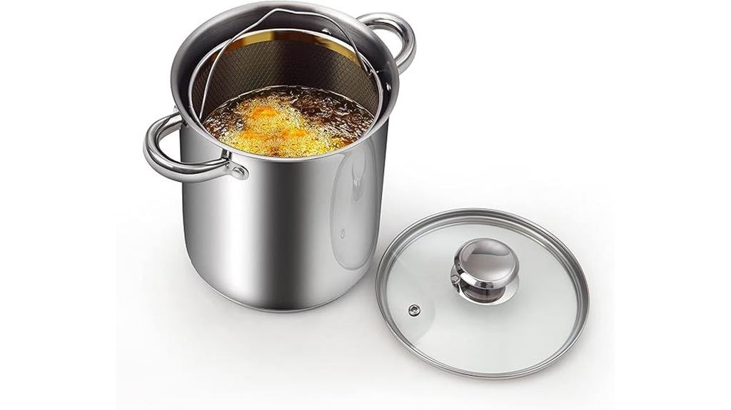 deep fryer with lid