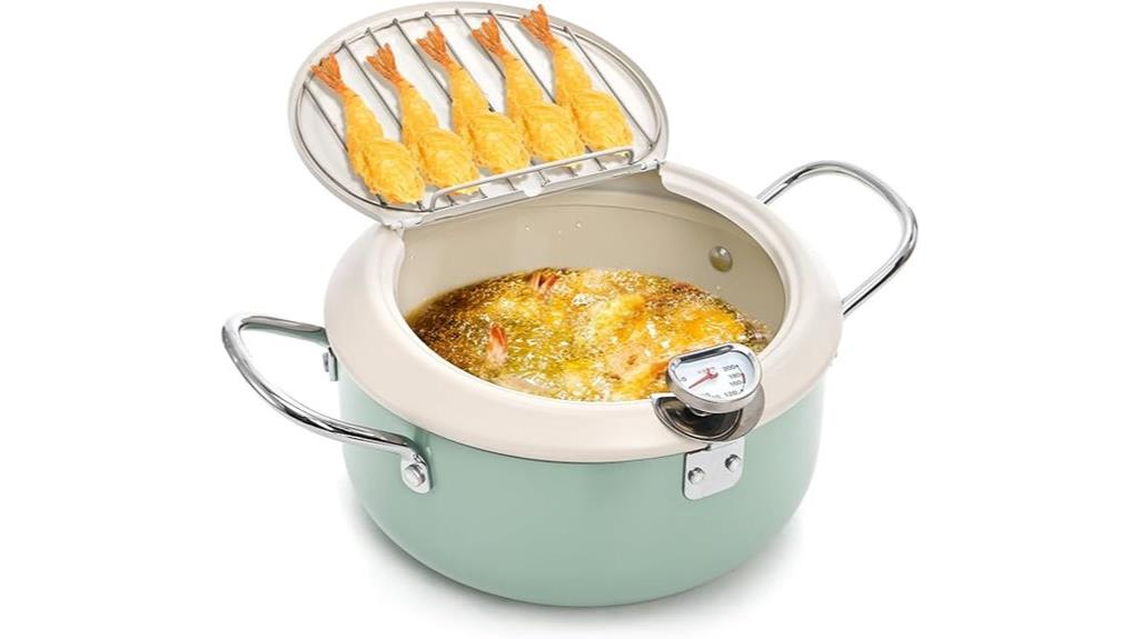 deep fryer with thermometer