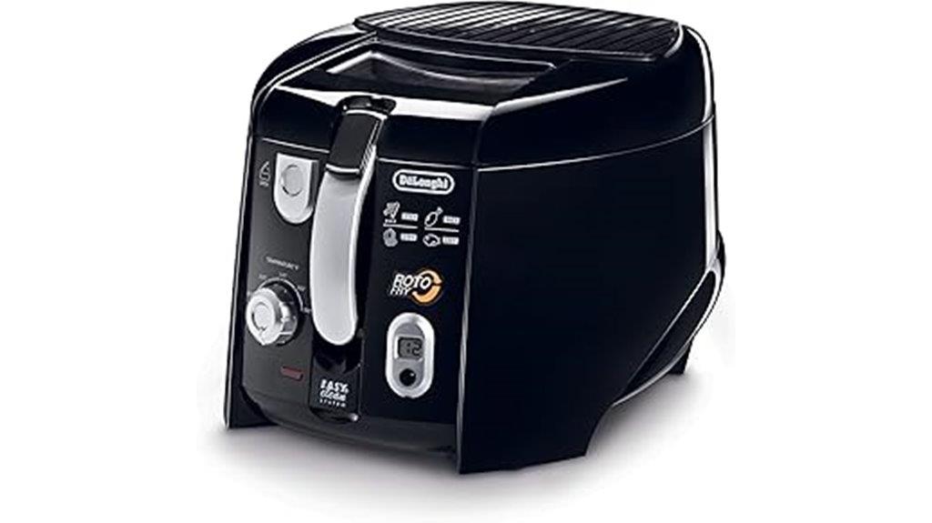 delonghi deep fryer black