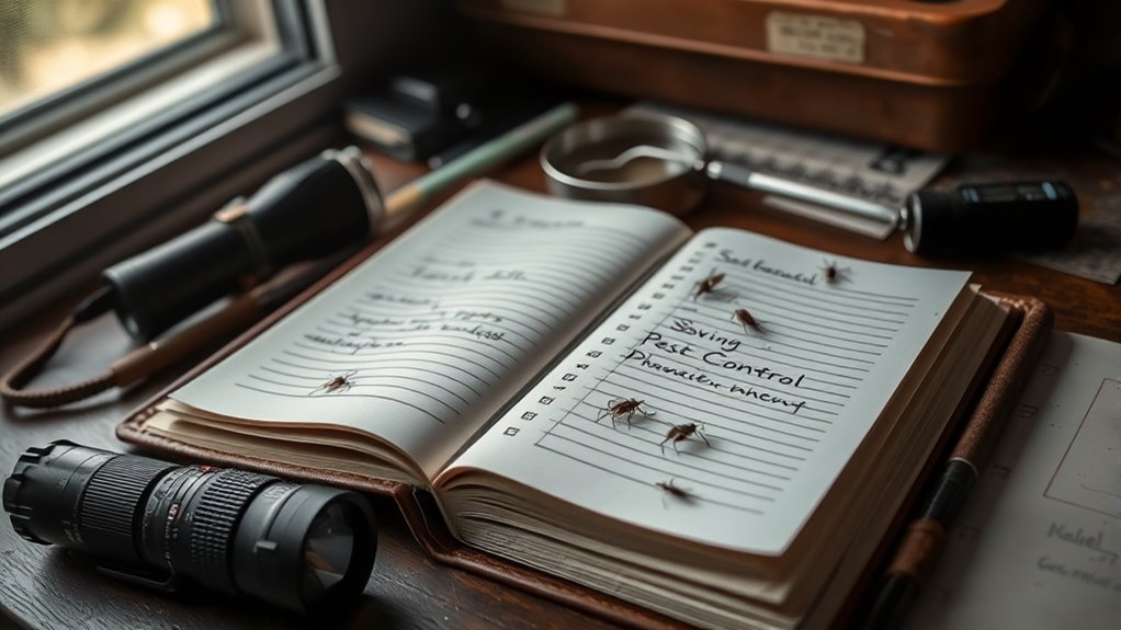 detailed pest inspection records