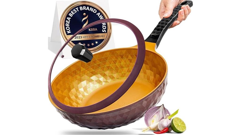 diamond non stick wok