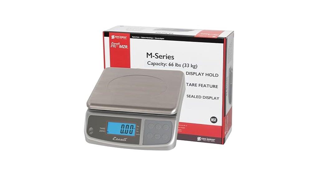digital food scale capacity
