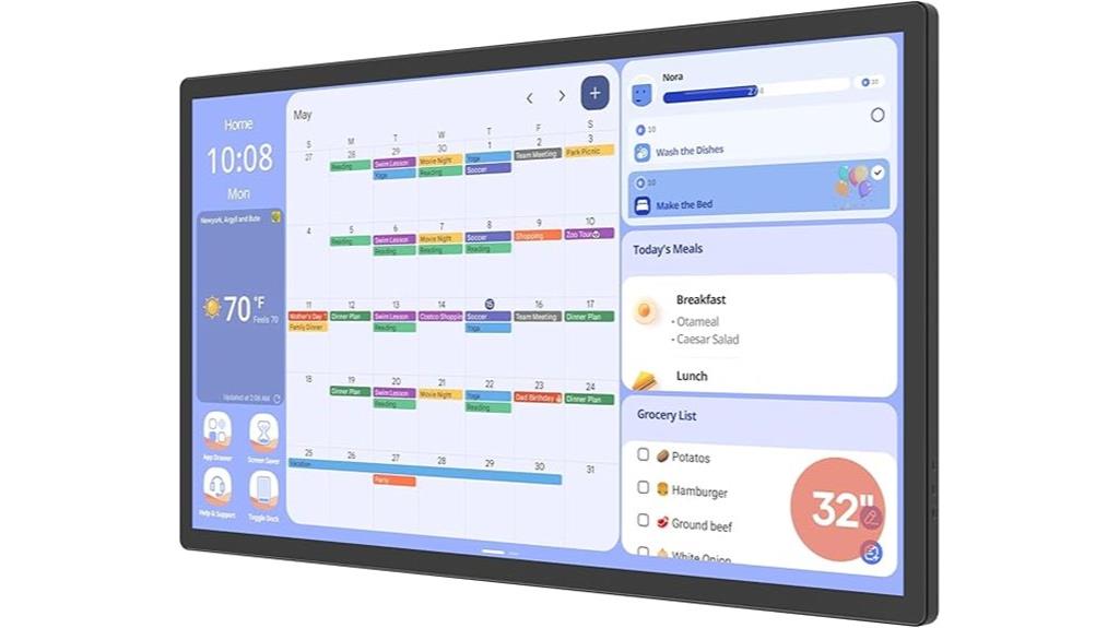 digital wall calendar