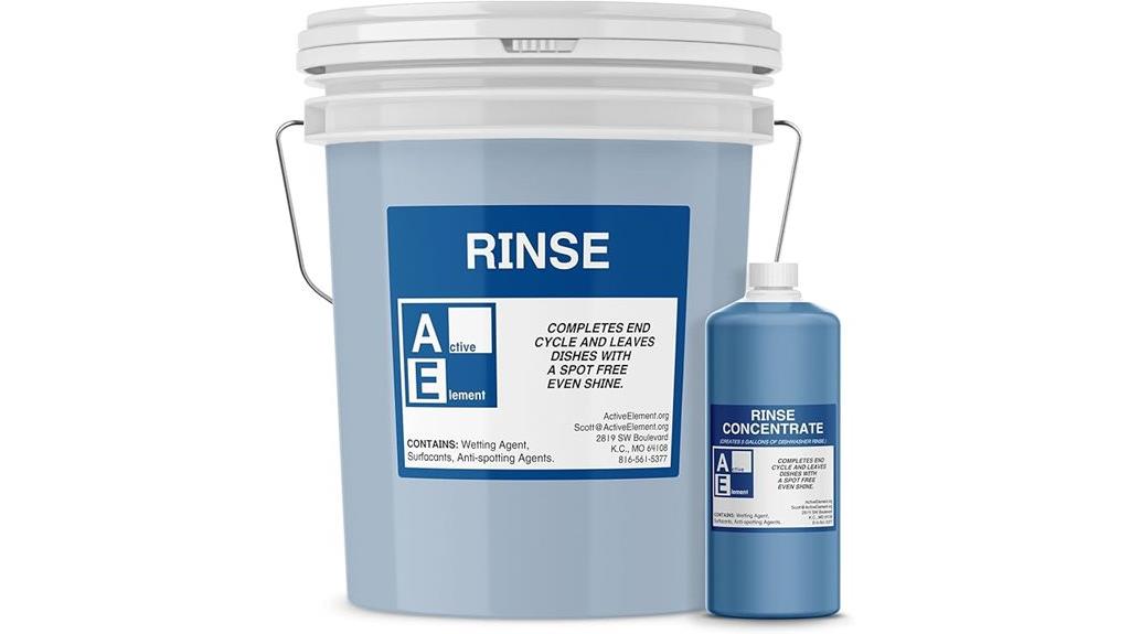 dishwasher rinse aid solution