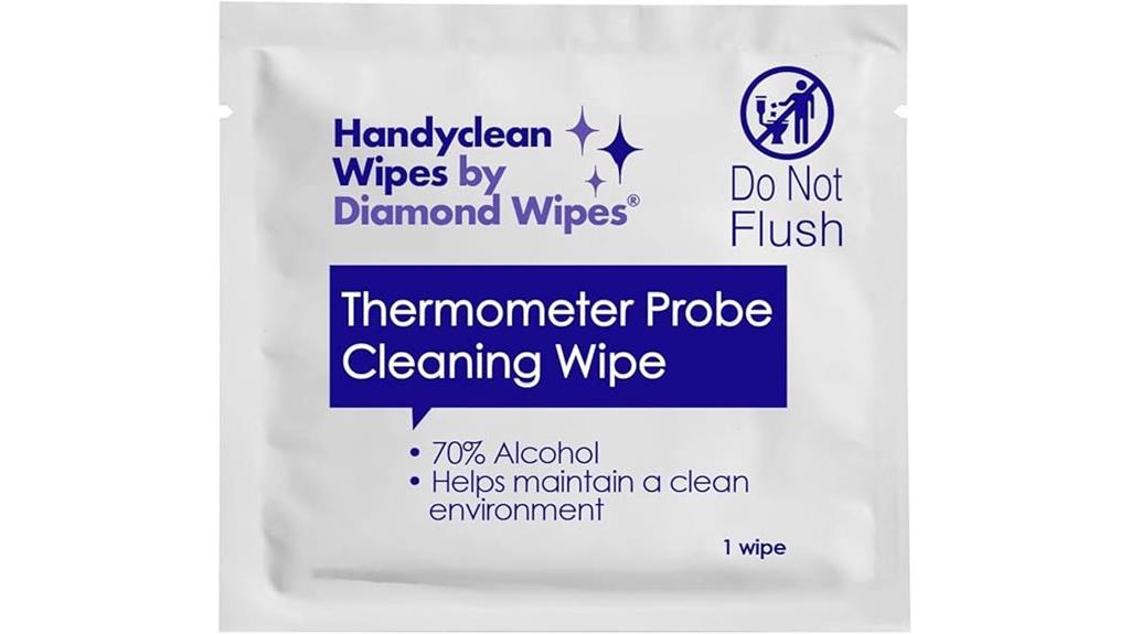 disinfects thermometers effectively