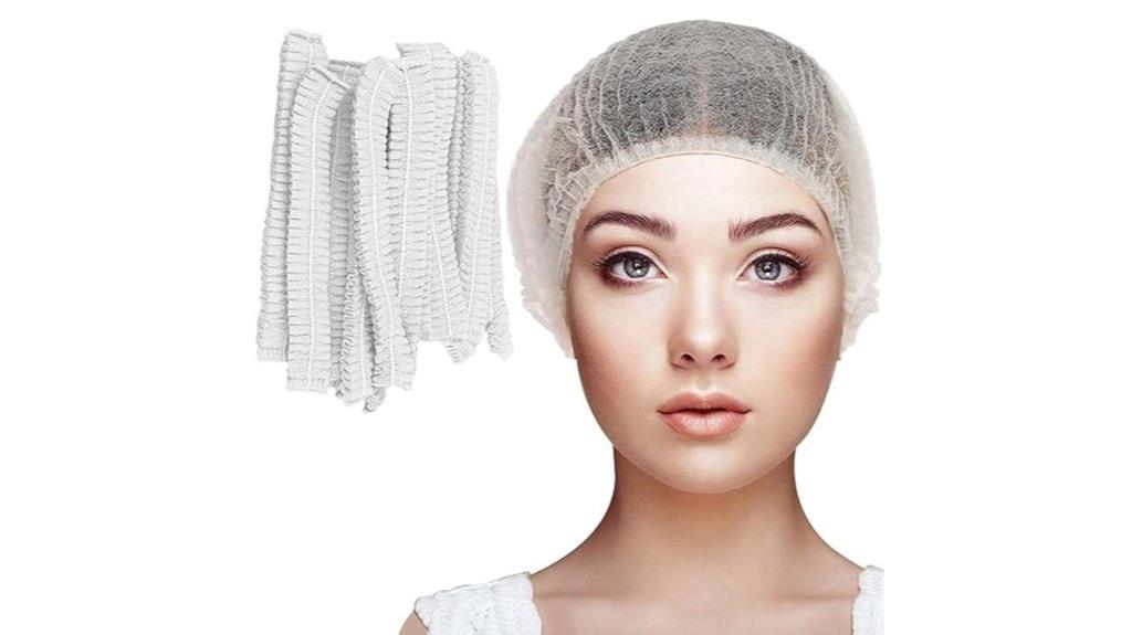disposable white hair nets