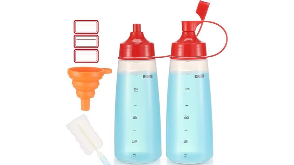 double pack sauce bottles