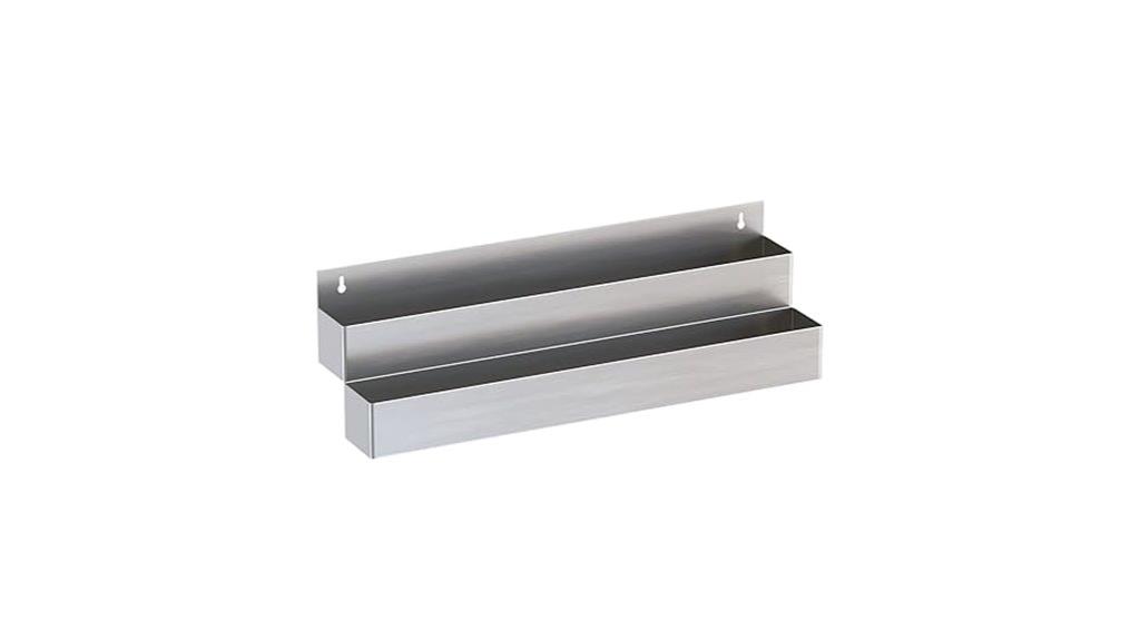 double tier stainless liquor rack