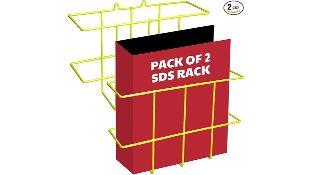 dual binder display rack