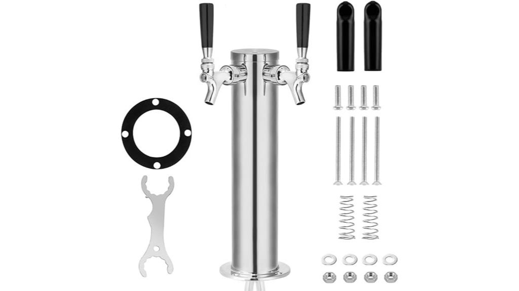 dual faucet beer dispenser