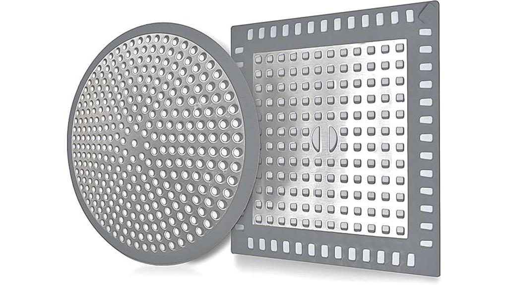 dual shower drain hair catchers