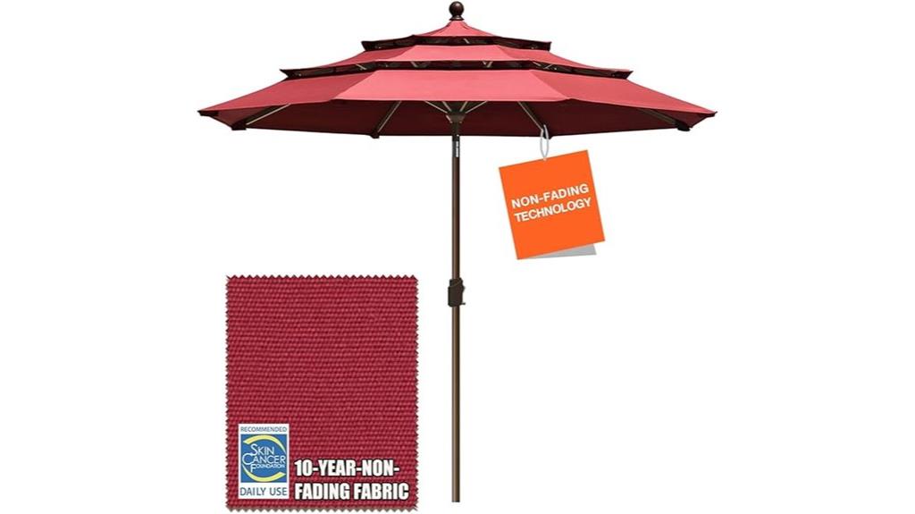 durable ventilated market umbrella