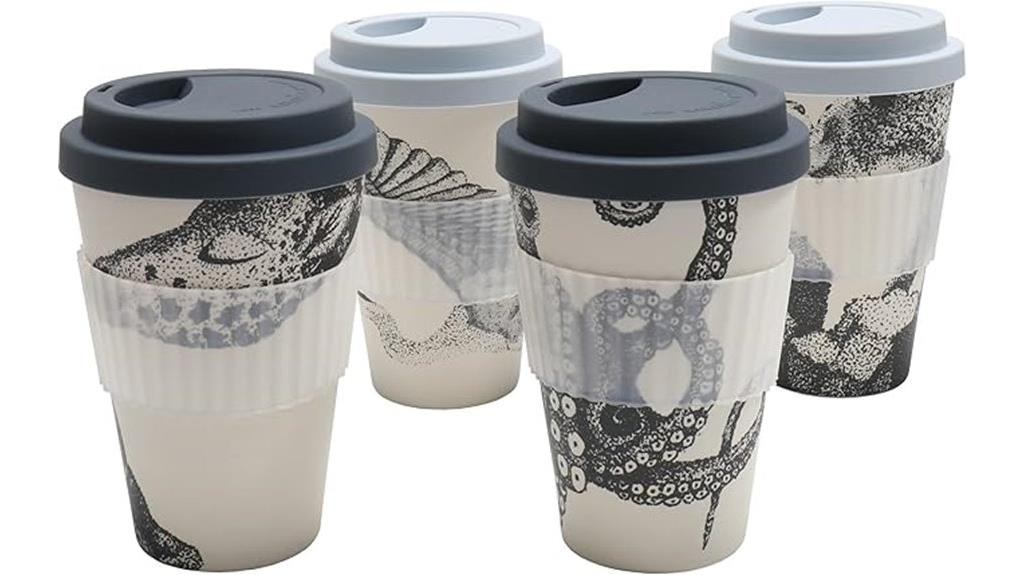 eco friendly bamboo mug set