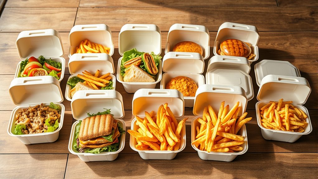 eco friendly compostable takeout containers