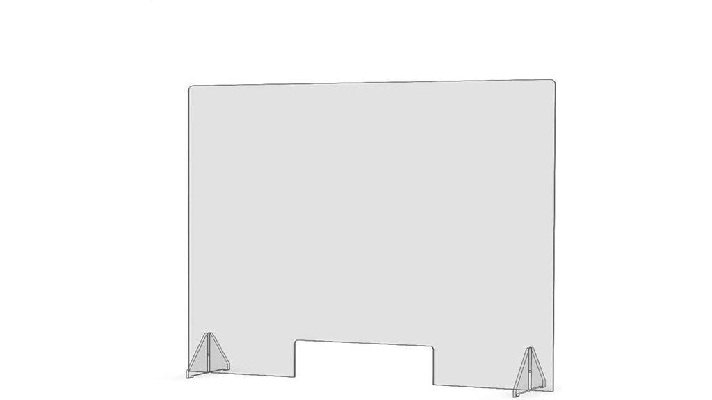economy freestanding sneeze guard