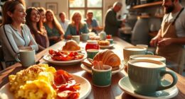 efficient weekend brunch service