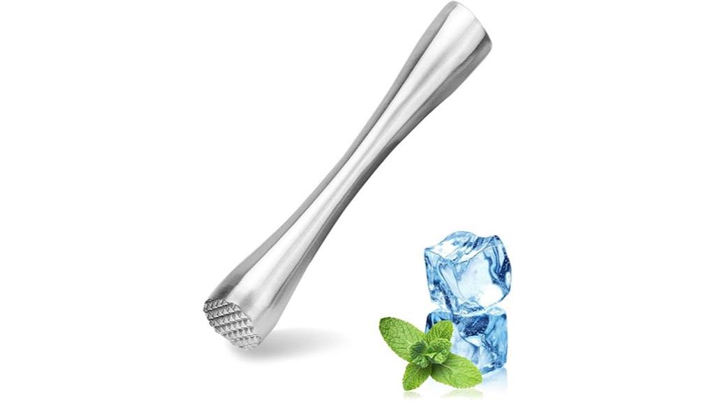 eight stainless steel muddlers