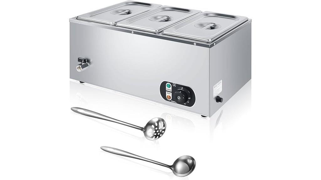 electric food warmer with temperature control