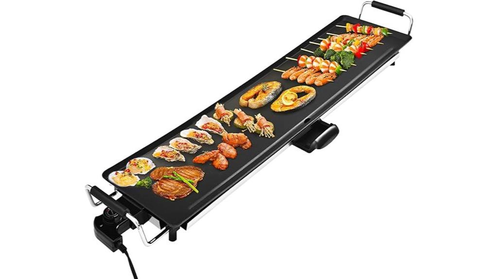 electric nonstick teppanyaki grill