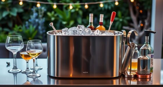 elegant ice bin drink stations