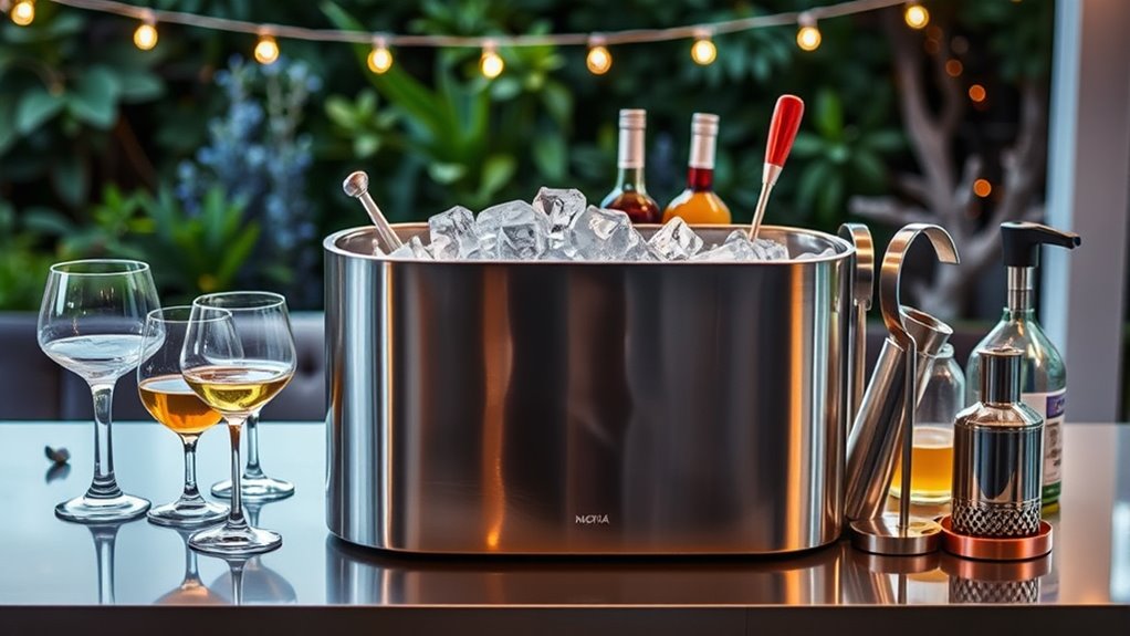 elegant ice bin drink stations