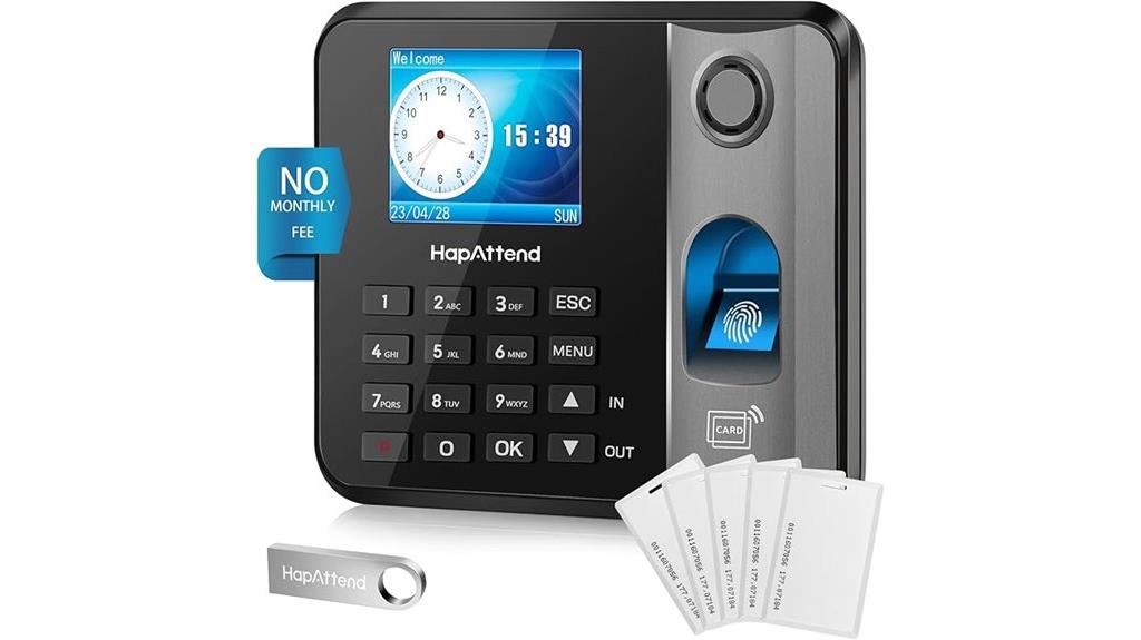 employee rfid fingerprint clock