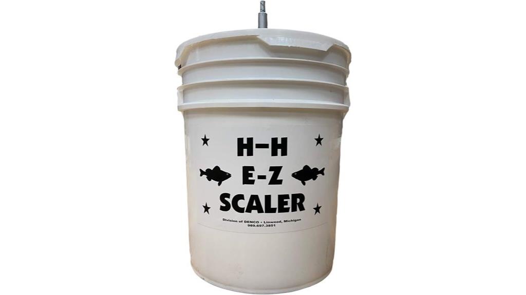 fish scaler with bucket